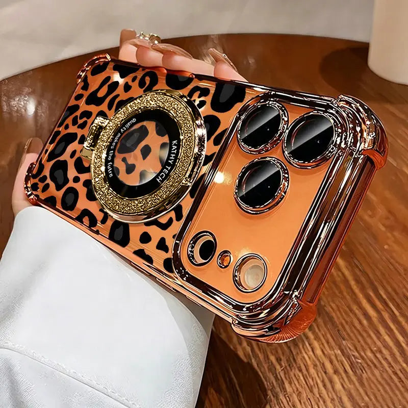Sexy Leopard Print Transparent Soft Silicone Shockproof Case for iPhone 18 Pro Max