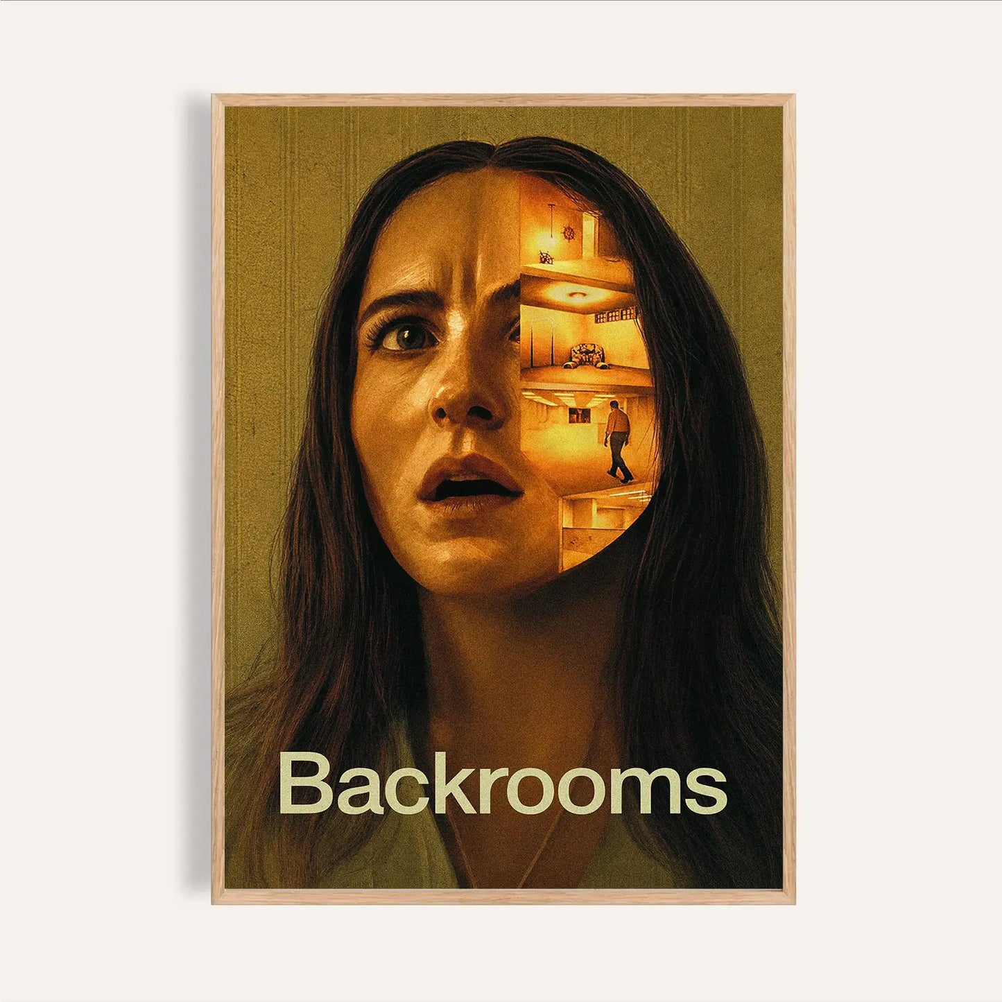 Backrooms 2026 Movie Poster, Kane Pixels Liminal Space Wall Art, Found Footage Horror Film Print, Home Room Decor For Movie Lovers