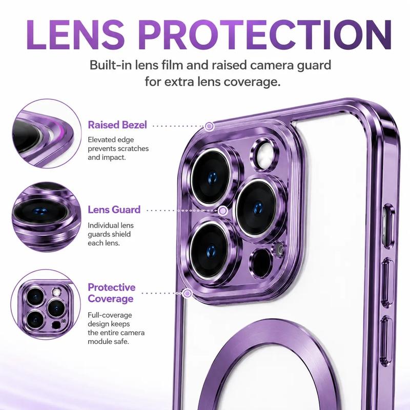 Luxury Gradient Glitter MagSafe Shockproof Case for iPhone 18 Pro Max
