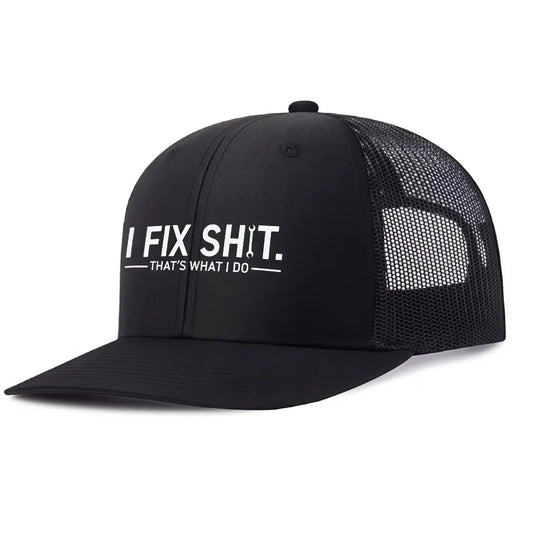 "I Fix Stuff" Unisex Baseball Cap – All-Season Outdoor & Fishing Hat