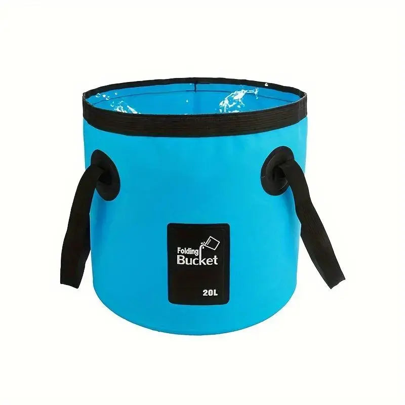 20L Portable Collapsible Water Bucket – Heavy-Duty PVC Water Container with Handle