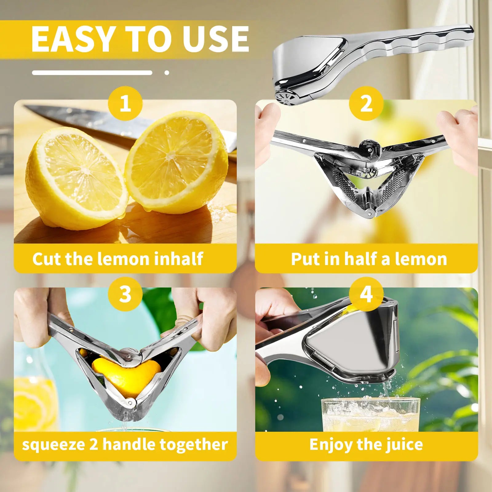 【AREL】Stainless Steel Citrus Squeezer