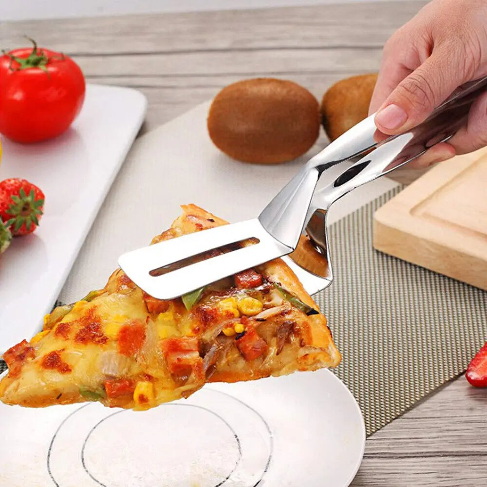 Stainless Steel Steak Tongs – Multi-Purpose BBQ Meat Clip & Kitchen Serving Tool