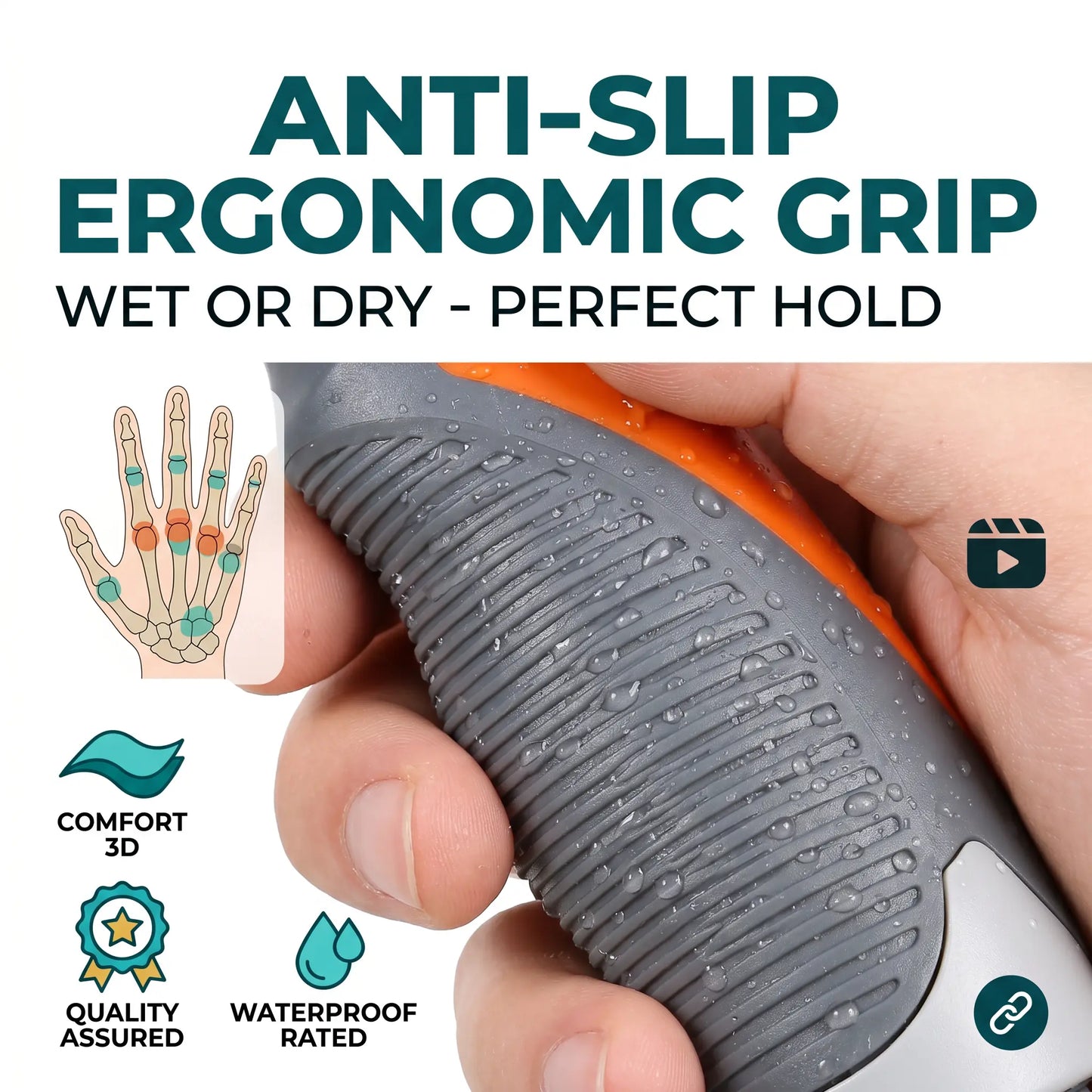 DealsForYouDays] Locking Spray Handle, Hands-Free Ergonomic Grip