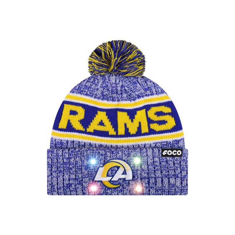 NFL Officially Licensed Team Color Warm Light up Pom Beanie