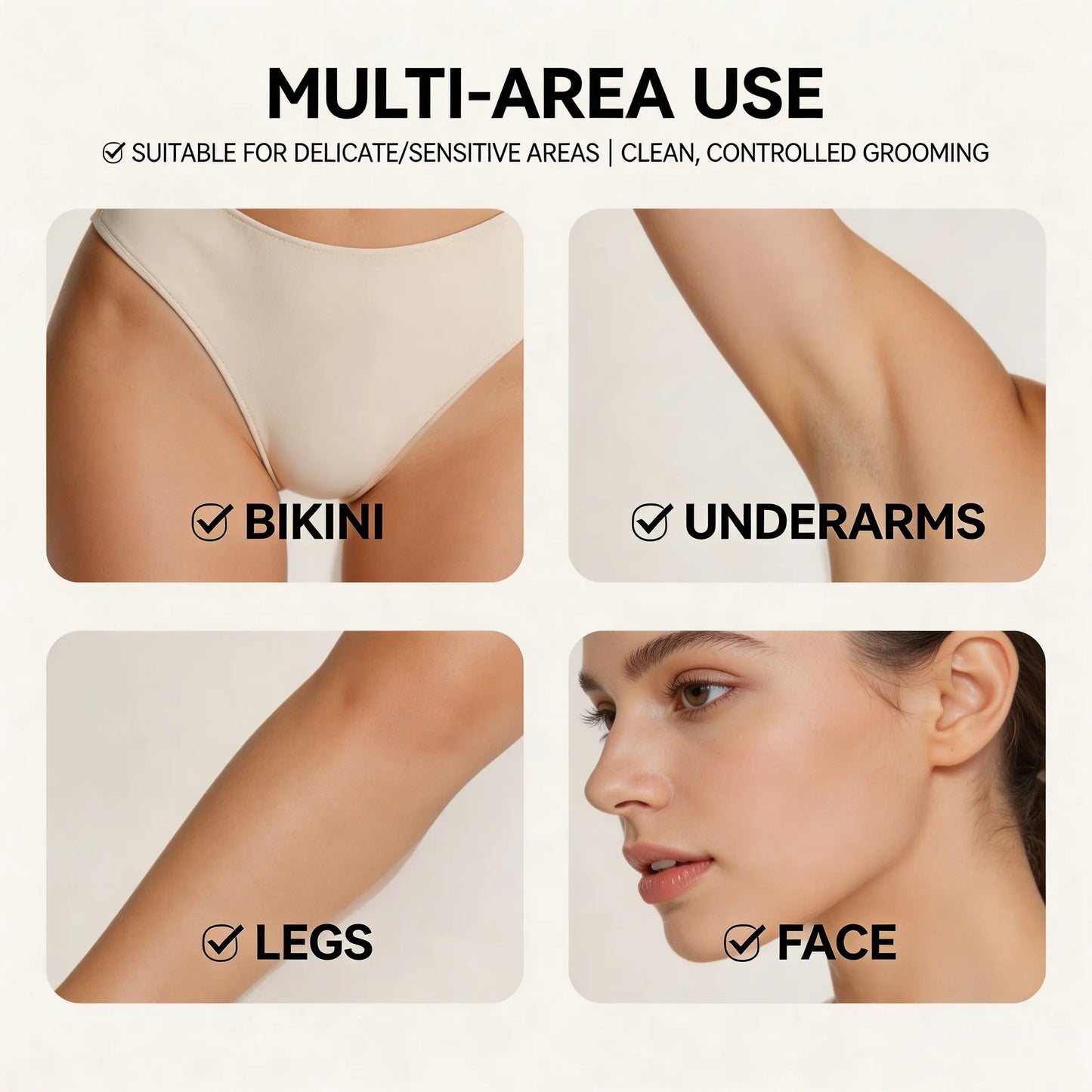 2-in-1 Women's Body Shaver – Your Summer Essential for Smooth, Painless & Waterproof Hair Removal