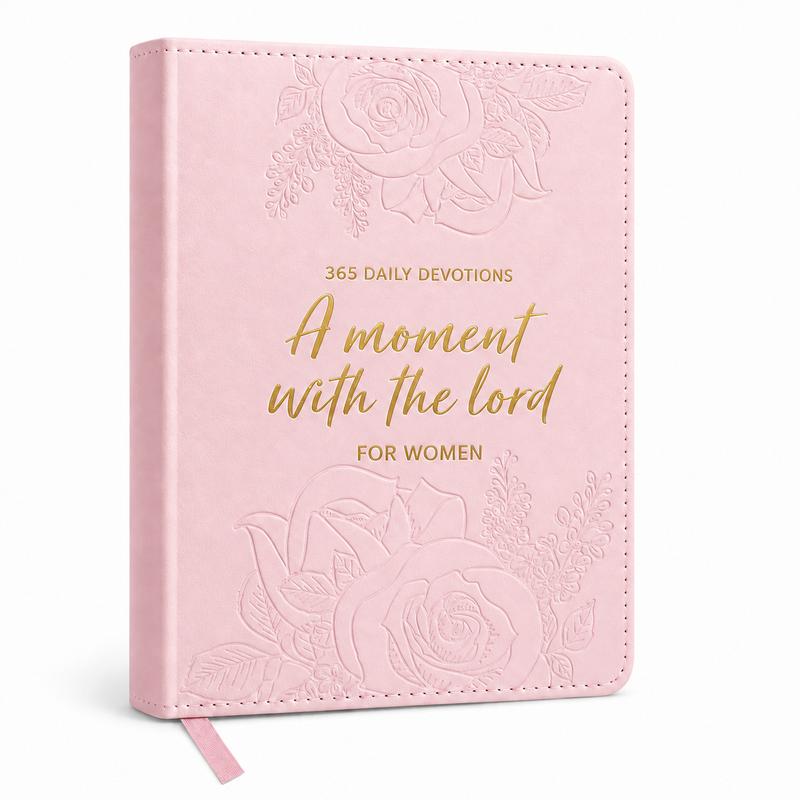 365-Day Embossed Faux Leather Daily Devotional Prayer Journal & Bible Study Book