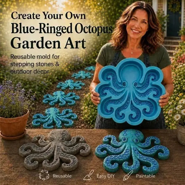 Reusable Sunflower Stepping Stone Mold – DIY Concrete Mold for Garden & Yard Landscaping