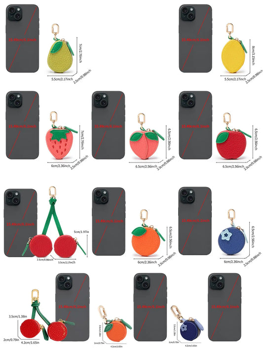 Cute Fruit Bag Charm, Bag Charms For Handbags, Bag Pendant, Adorable Keychain Accessory for Bags and Backpacks, Christmas Gift , 25 fall&winter , All Season Casual Style, Cute Purse Charms, Bag Accessories Charms