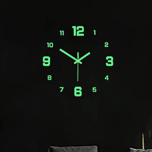 Modern 3D Digital Wall Clock, Silent Acrylic Night Light, Easy to Read, Perfect Gift, Stylish Design, Ideal for Dark Environments