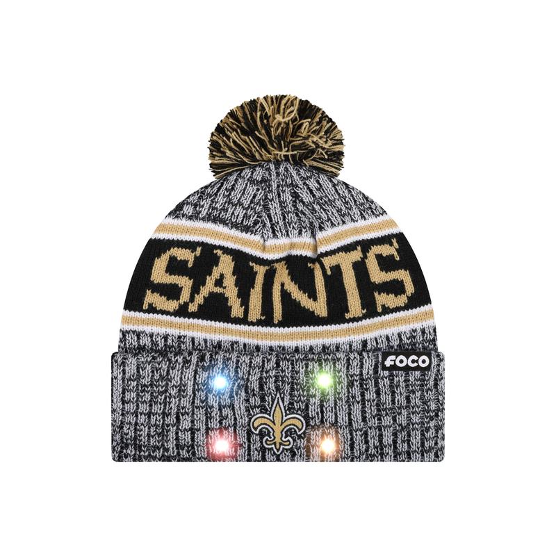 NFL Officially Licensed Team Color Warm Light up Pom Beanie