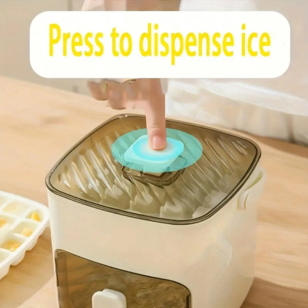 Máquina de hielo portátil de 48 compartimentos con tapa de fácil presión, bandeja de silicona de doble capa y diseño duradero para bebidas y alimentos congelados