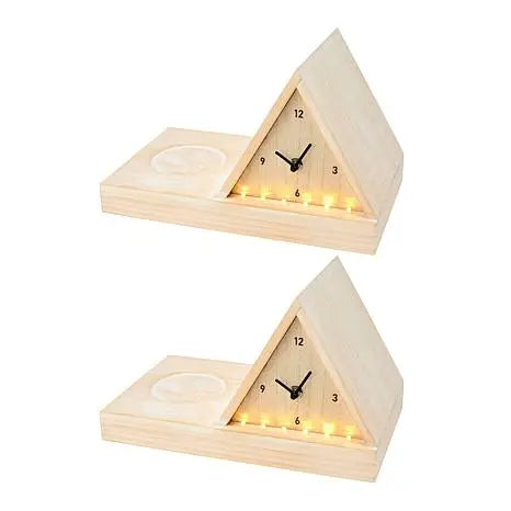 Improvements Book Rest Clock w/Light and Storage