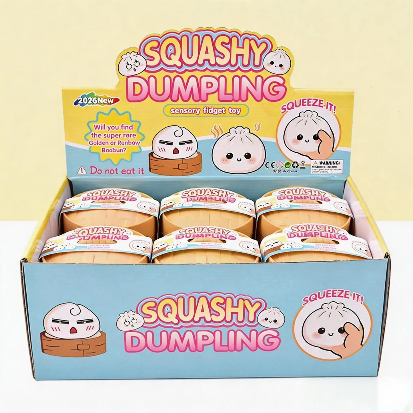 "Mystery Dumpling" Kawaii Squishy | Soft TPR Stress Relief Sensory Toy