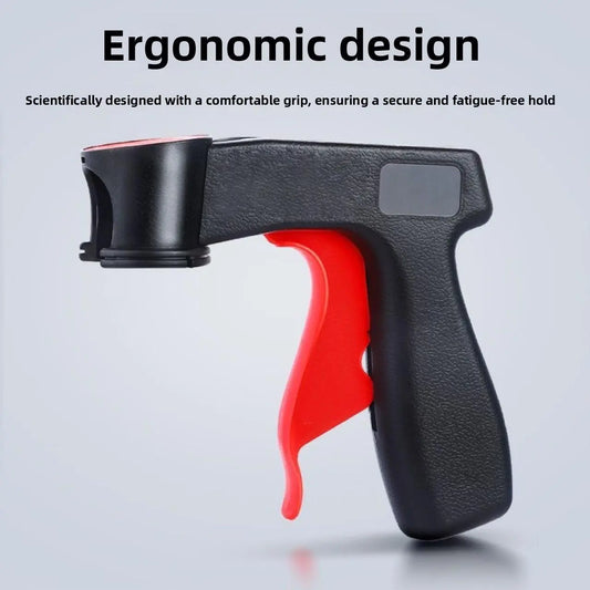 Portable assisted spray painting universal renovation and color change handle tool spray film spray can spray nozzle self spray paint
