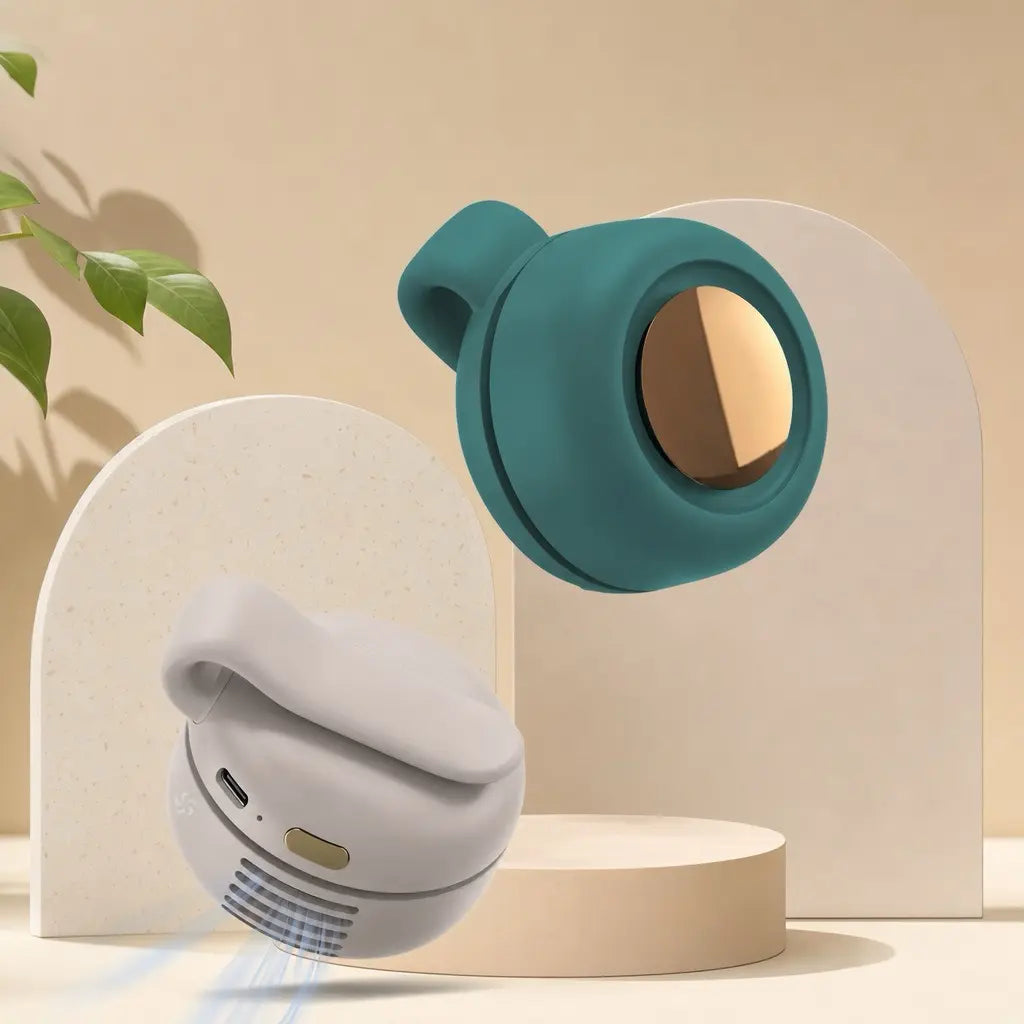 Westdeer Portable Silent Mini Bladeless Electric Fan,Adjustable 3-speed Suspended Waist Fans,Phone Cooling Fan,Personal Fan,Rotating BodyFan Suitable for Outdoor Travel,fathersdaygift,rechargeable personal fan,handheld turbo fan,Perfect Gift