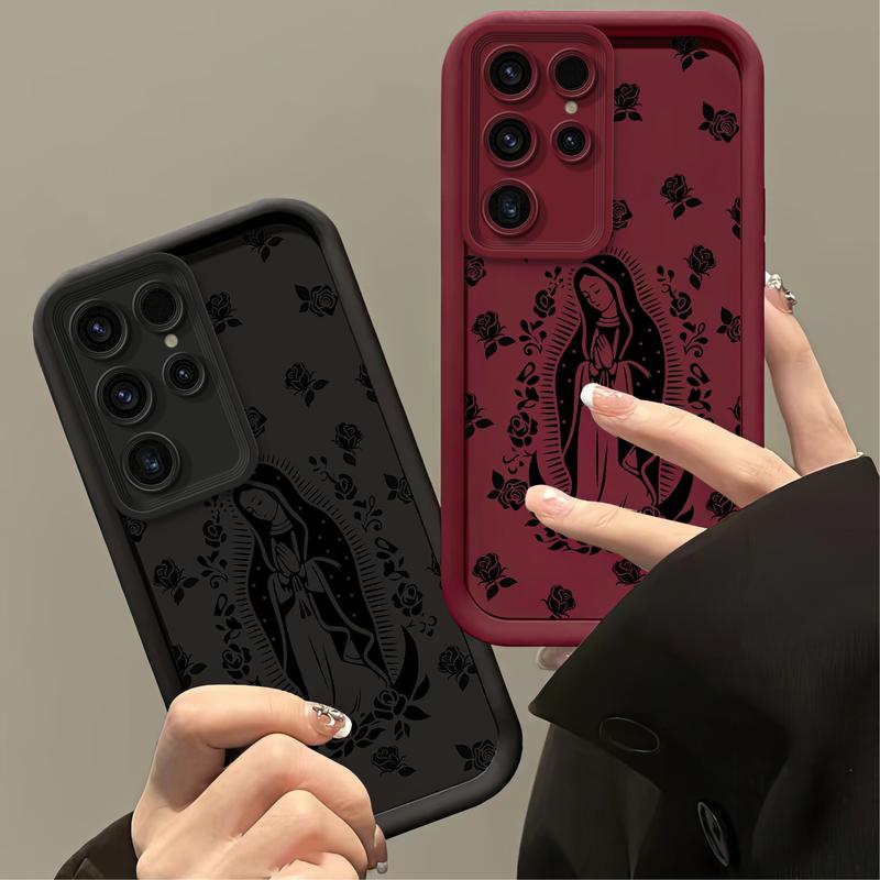 The Virgin Surrounded by Roses Case for iPhone & Samsung  – Full Coverage Lens Protection