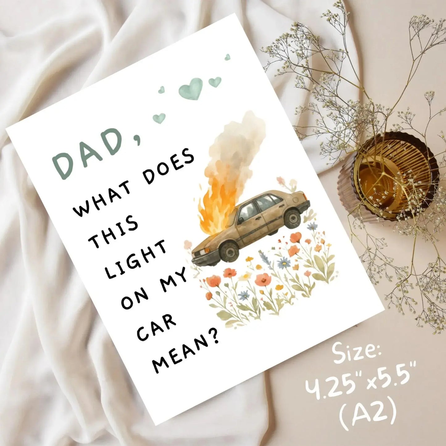 'Dad Joke' Funny Father’s Day & Birthday Greeting Card - Hilarious Gift from Daughter