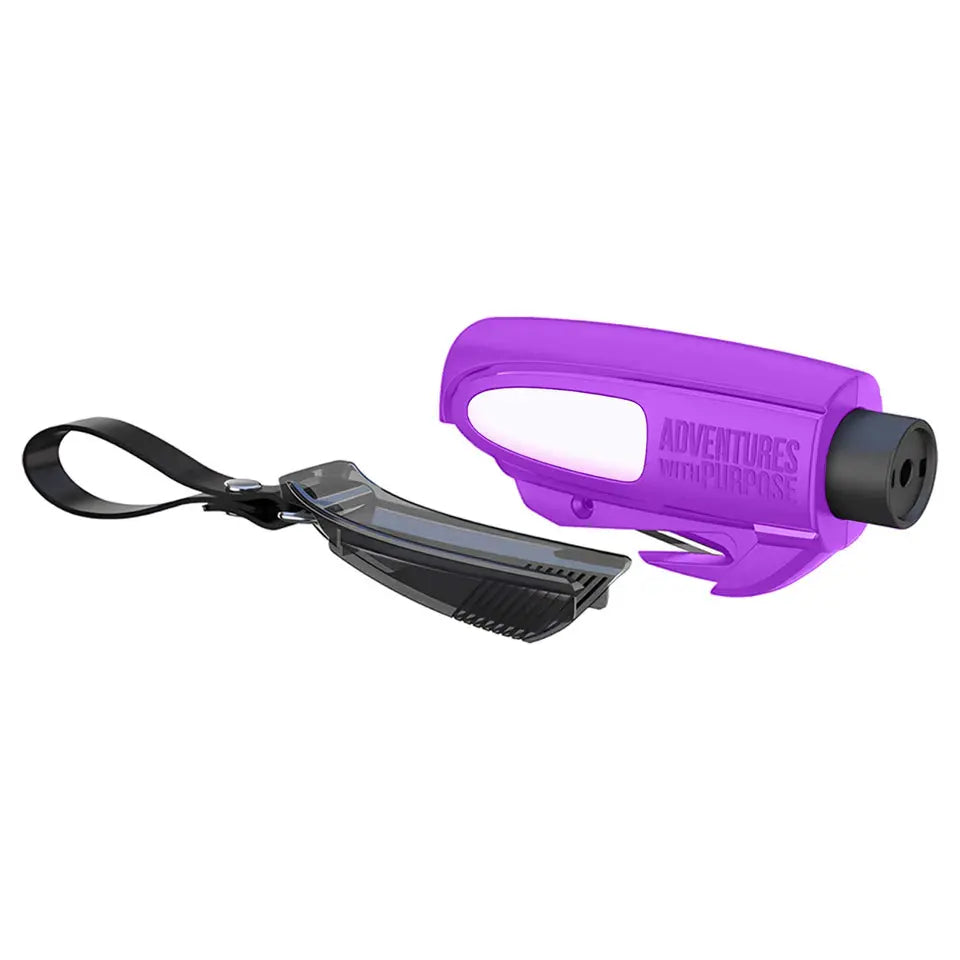 2-in-1 Emergency Car Escape Tool – Window Breaker & Seat Belt Cutter Keychain