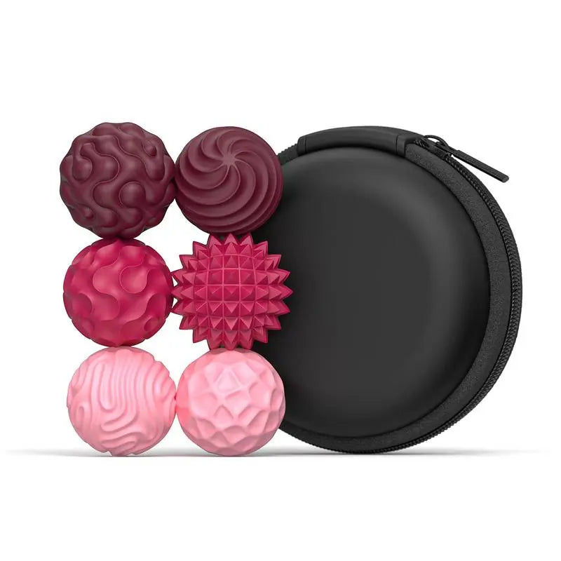 Silicone Fidget Ball Set – Elastic Texture Quiet Stress Relief Toy in Assorted Colors