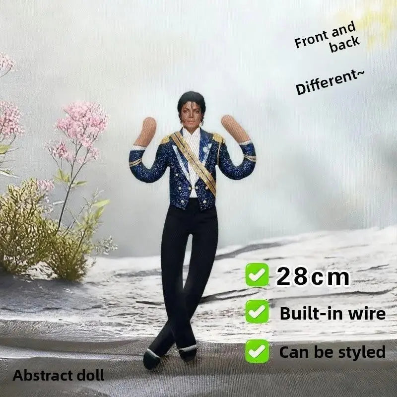 Moonwalk Pop Star Plush Doll for Music Fans and Room Decor