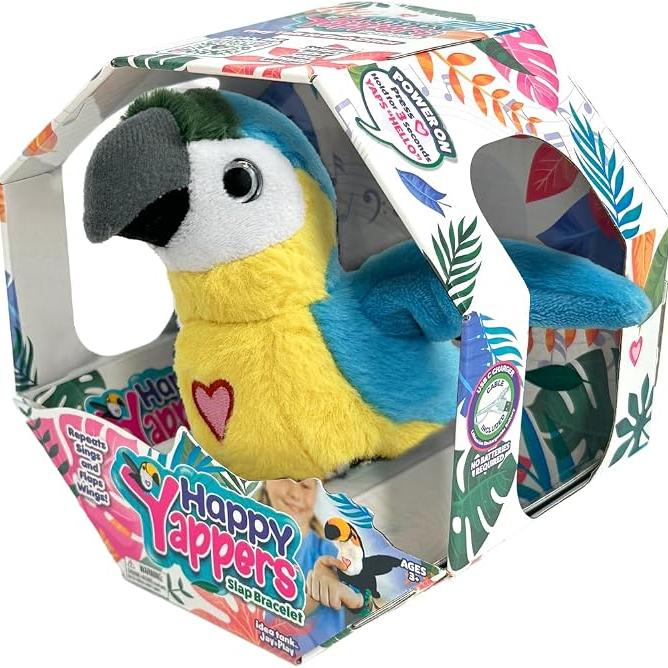 Happy Yappers 2 Pack Interactive Slap Bracelet Birds | Interactive Wearable Toy