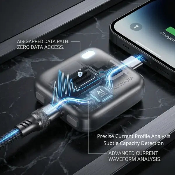 140W Physical-Disconnect Battery Guard, auto&self eject charger,Smart Auto-Stop Charging Accessory for Mobile Smartphones & Handheld Devices, Anti-Overcharge Protection for Safe Overnight Charging, Universal for Phones Laptops Tablets