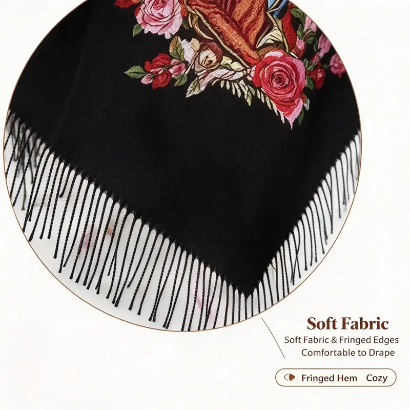 Sports & Outdoor Breathable Floral Print Hijab Scarf – Sweat-Wicking All-Season Head Wrap