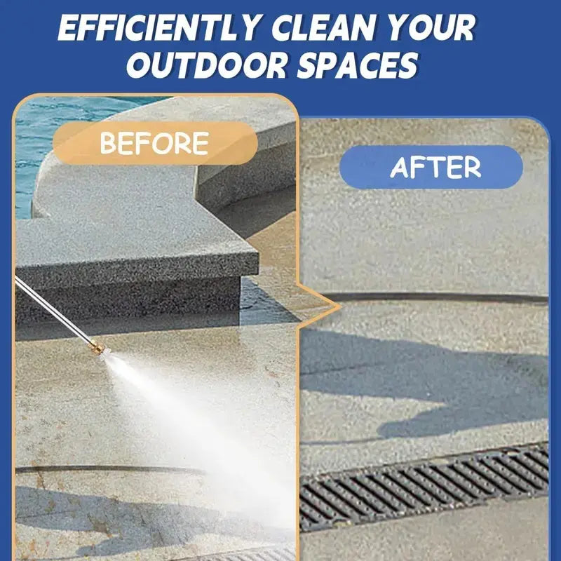 Hydro Jet Power Washer Wand | High Pressure Hose Nozzle with 2 Tips