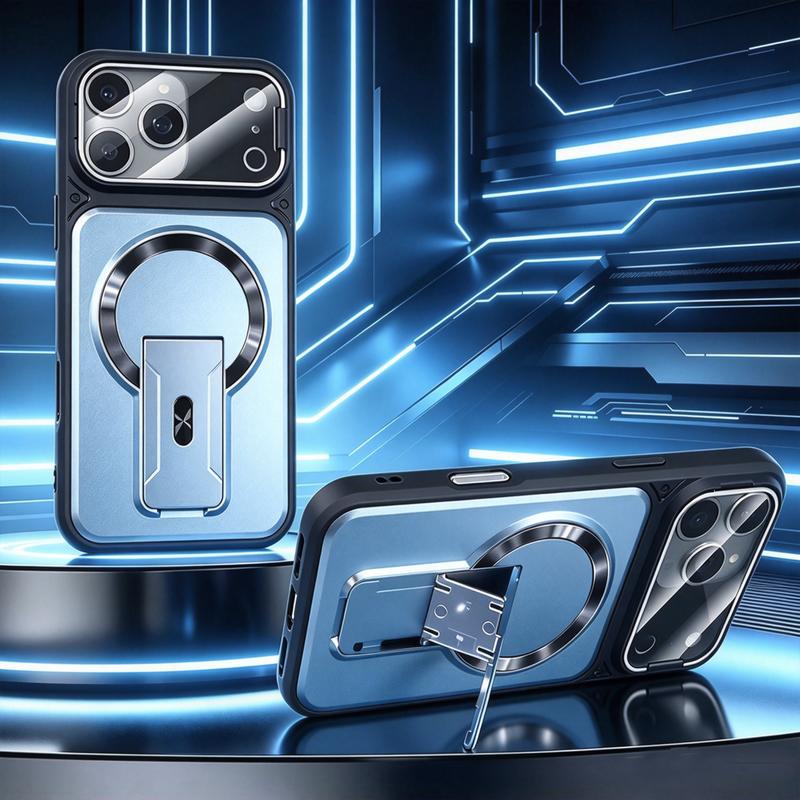Weseecase Clear MagSafe Case for iPhone 17 Pro Max – Hidden Stand & Lens Protection