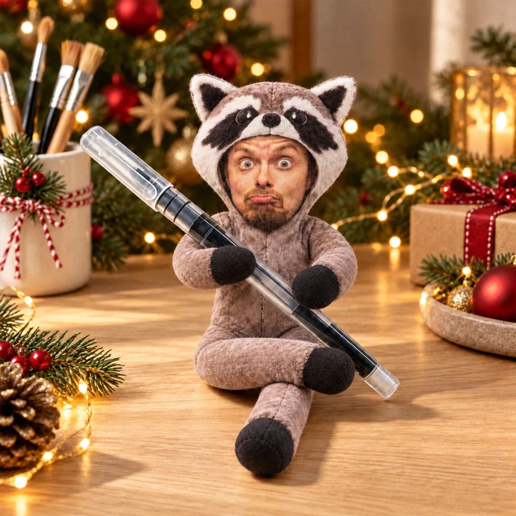 Personalized Photo Squishy Plush Doll, Climbing Raccoon Office Desk Decor, Unique Gift for Coworker - 6