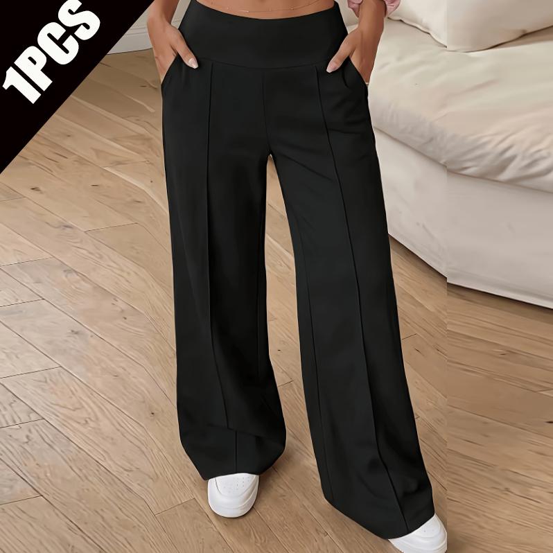 Women's 2-Pcs Lightweight Casual Basic Trousers for Spring & Autumn Everyday Wear