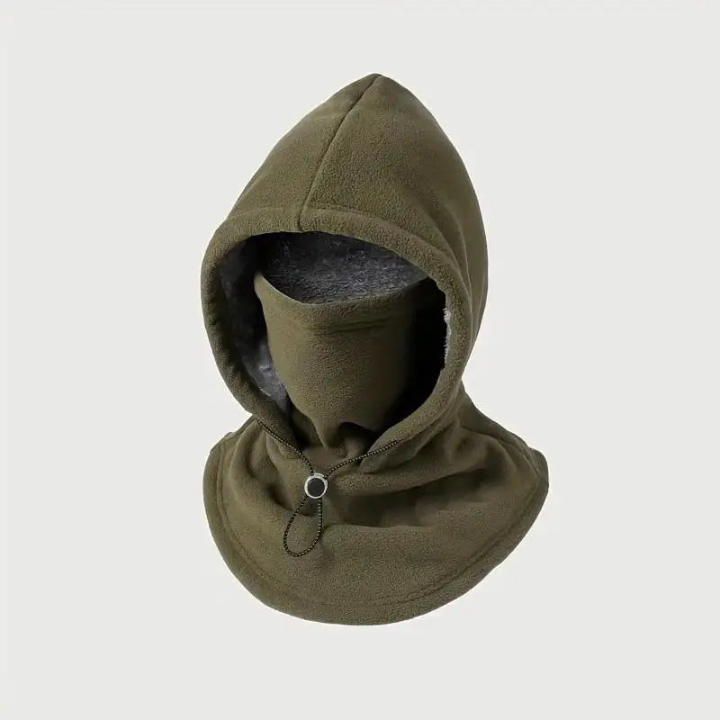 One-Piece Flannel Balaclava Windproof Warm Mask Hat – Winter Cycling Neck Warmer Cap