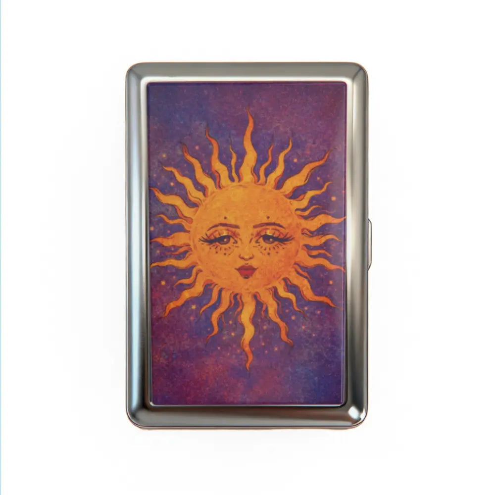Vintage Cigarette Case - Card Holder Wallet, Multi-Functional Metal Tin Box, Versatile Trinket Business Card ID Holder
