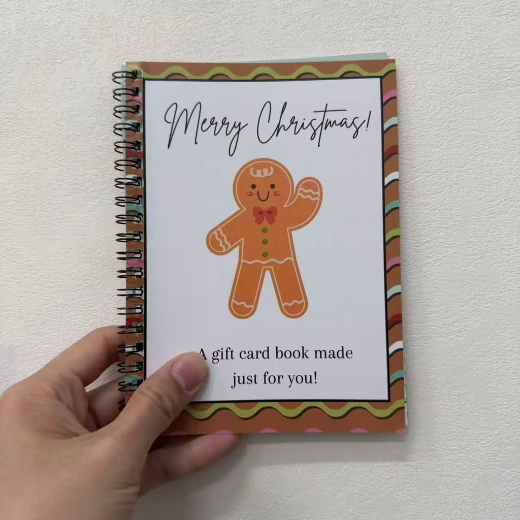 DIY Spiral-Bound Christmas Gift Card Album – Durable Card Holder & Gift Planner Notebook