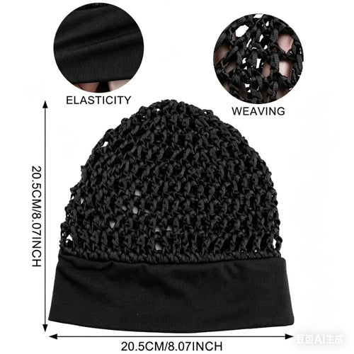 3-Piece Stretchy Wide-Edge Sleeping Bonnet Set – Soft Satin Hair Protection Cap