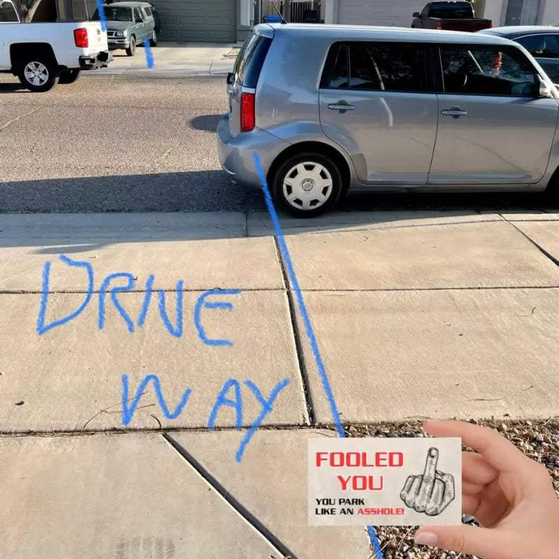 You Park Like An A-hole Bad Parking Prank Cards Funny Bad Parking Warning Cards – Leave Under Windshield – 50 Pack