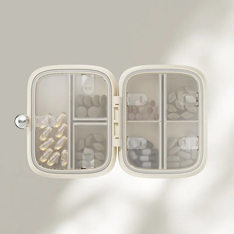 7-Day Pill Organizer– Moisture-Proof Daily Medication & Supplement Case for Travel