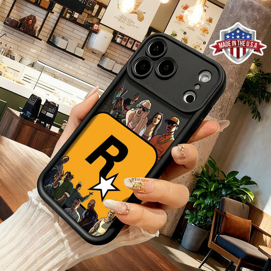 GTA-Inspired Rockstar iPhone Case | Shockproof TPU Protection