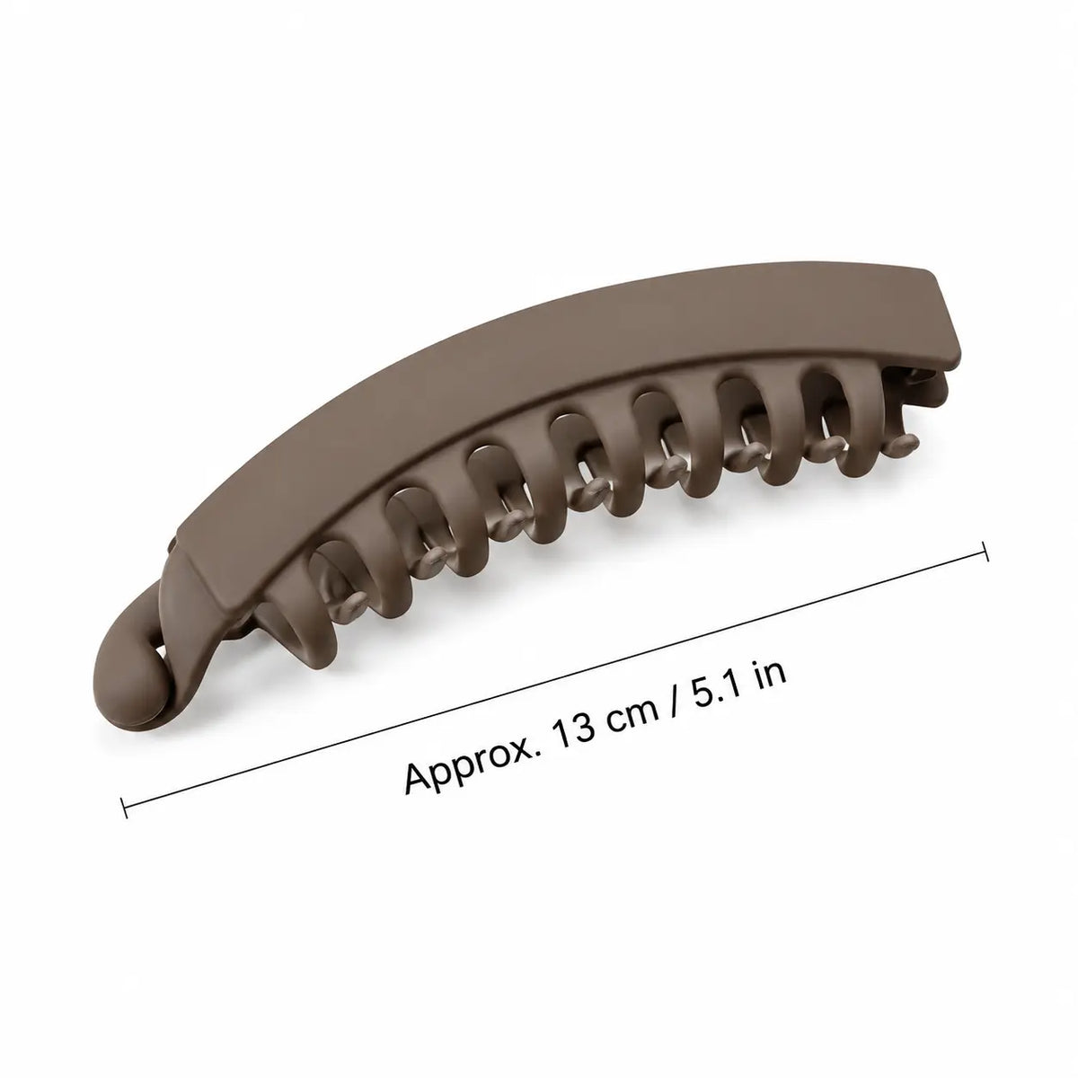3-Piece French Banana Hair Clips – Non-Slip Neutral Ponytail Claw Clips for All Hair Types