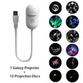 2-in-1 USB Galaxy Starry Sky Projector – Dual-Mode Night Light & Star Projector Light