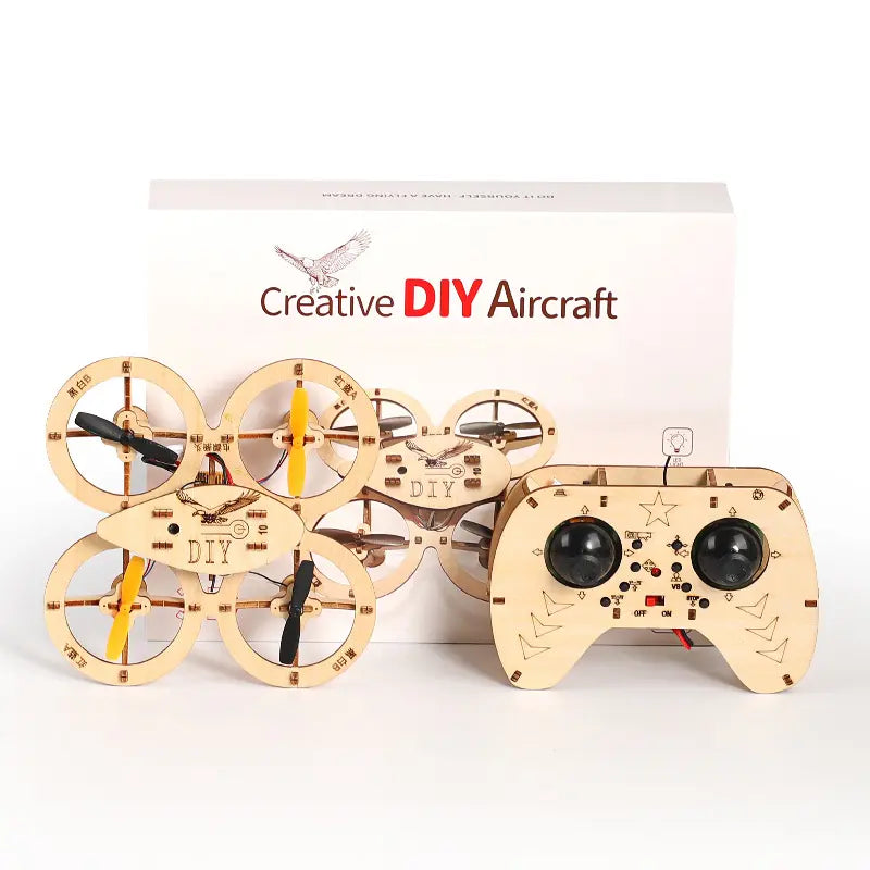 Beginner RC Training Toy Set – Pre-Tested Stunt Flip DIY Wooden Assembly Kit