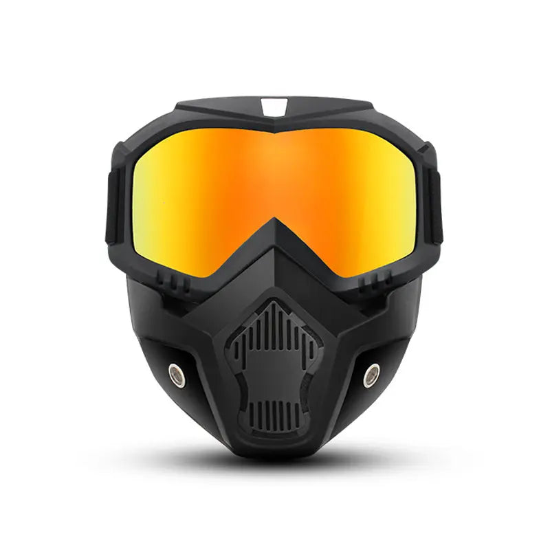 Full-Face Ski Goggles with Detachable Adjustable Mask | Anti-Fog HD Lenses, Comfort Sponge & Durable Plastic Frame