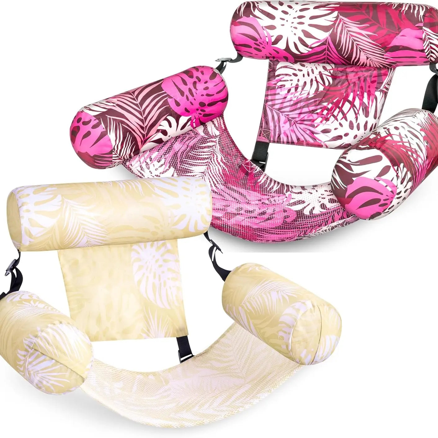 SLOOSH Inflatable Pool Float Lounge Chair (1/2 Pack) – Heavy Duty Blow up Noodle for Adults, Water Party & Lake Fun – Mother's Day Gift