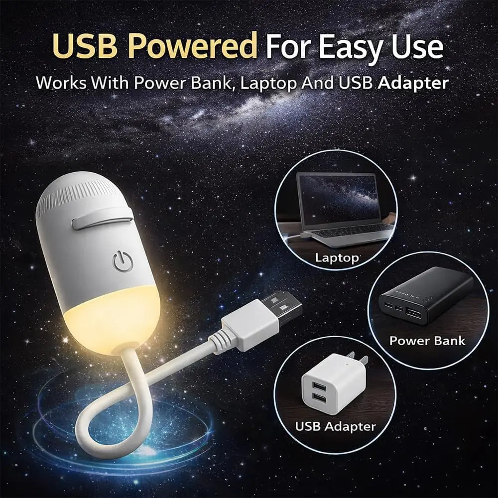 2-in-1 USB Galaxy Starry Sky Projector – Dual-Mode Night Light & Star Projector Light
