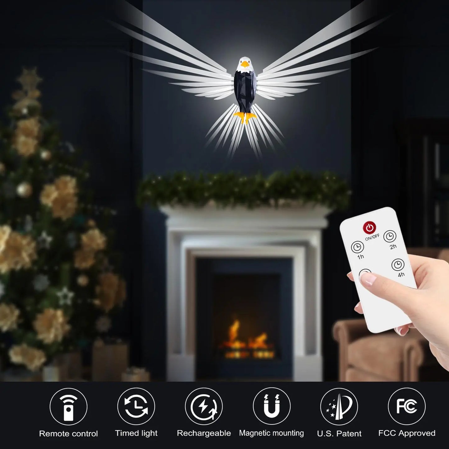 Magnetic Eagle LED Wall Light