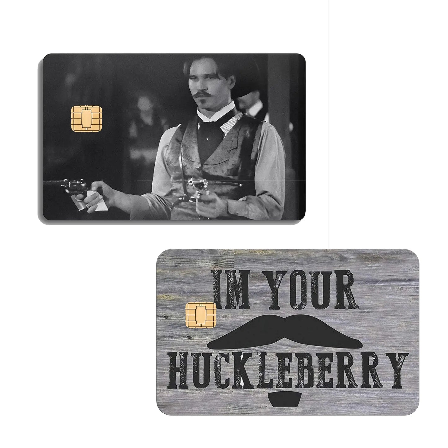 Tombstone Card Skin, I'm Your Huckleberry Say When Card Sticker, Doc Holliday Premium Matte Vinyl Stickers