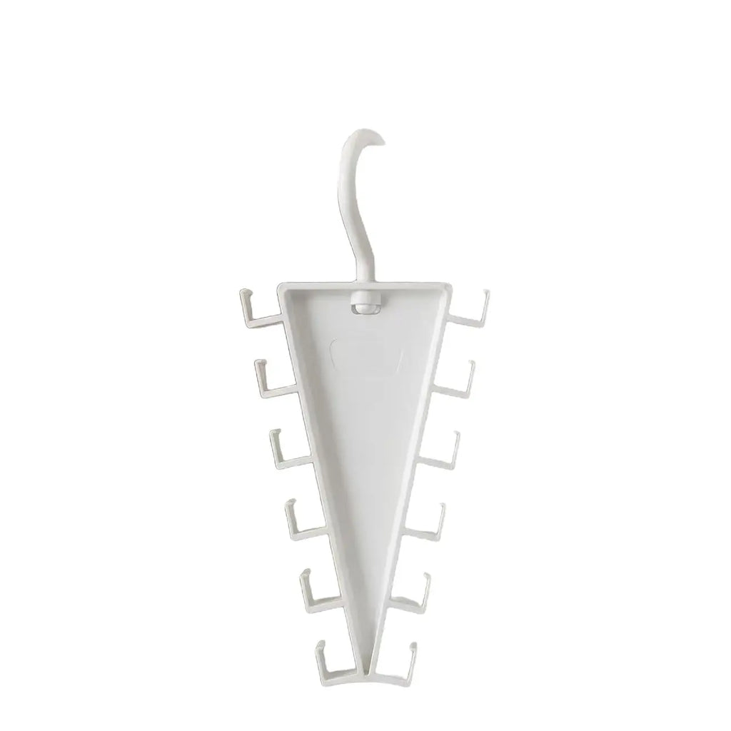 V-Shaped Double-Sided Closet Organizer Hanger – 360° Rotatable Space-Saving Rack with 12 Hooks