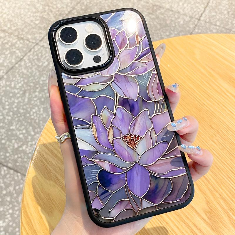 Stained Glass Inspired Floral MagSafe Phone Case for iPhone 18 Pro Max