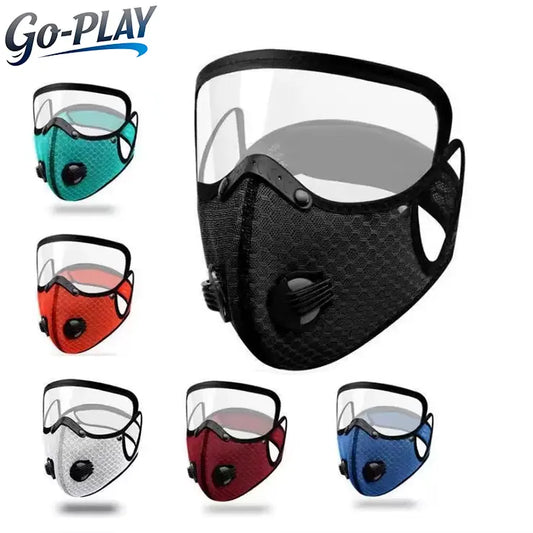 Carbon Filter Dust Mask Breathable | Reusable Detachable Adjustable | For Running Workout Motorcycle Gardening